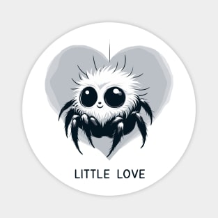 Cute adorable little love jumping spider Magnet